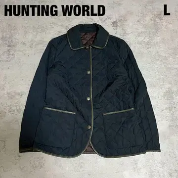 헌팅월드 네이비 퀼팅 자켓 L