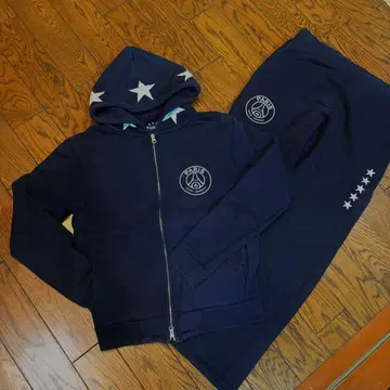 PARIS SAINT-GERMAIN 75 별 패턴 후드 후드티 셋업