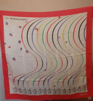 [초레어] 1988 서울 올림픽 스카프 (실크 100%)