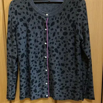 Sonia by Sonia Rykiel 레오파드 무늬 가디건 40