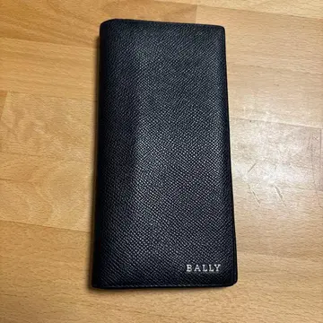 BALLY 블랙 가죽 접이식 지갑