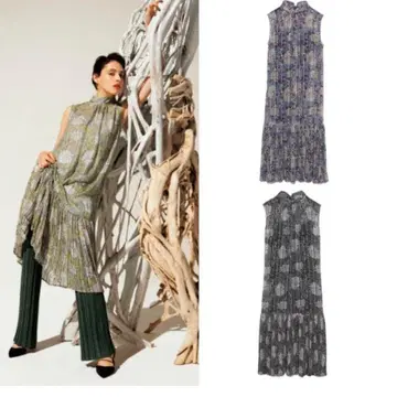 FRAY I.D 프레이 아이디 리본 타이 워 플라워 롱 원피스