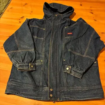 x-girl 데님 후드 자켓 블루종