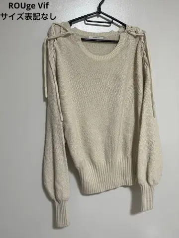 ROUge Vif 루즈비프 여성용 니트 스웨터 리본