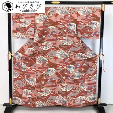 코몬  꽃 무늬 나비 크레이프 원단 K-5489