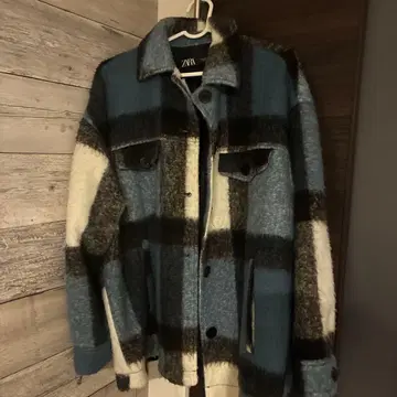 ZARA 체크 무늬 자켓 M