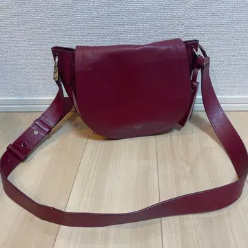SAZABY 버건디 가죽 숄더백