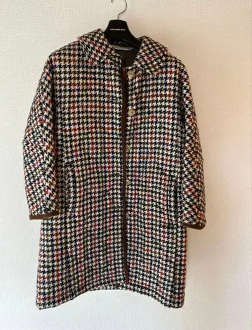 Macintosh 체크 무늬 퀼팅 코트