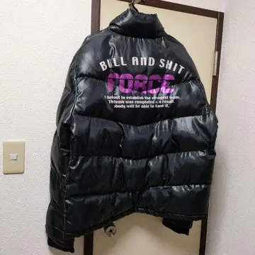 BODY WAVE 블랙 다운 자켓