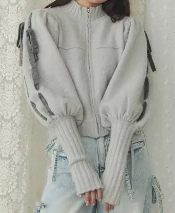 merry jenny 메리제니 퍼프 슬리브 트랙 자켓