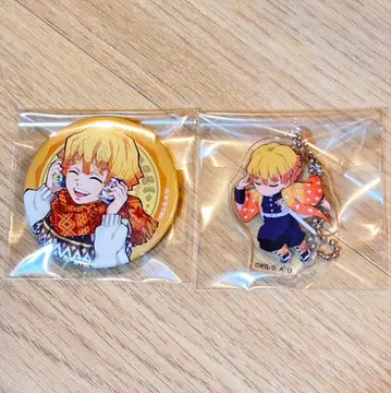 귀멸의 칼날 젠이츠 캔뱃지 아크릴 스탠드