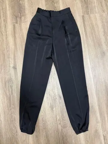 ESTNATION 블랙 슬랙스 허리밴딩