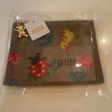 페이러 하이디 메쉬 파우치 베이지 S