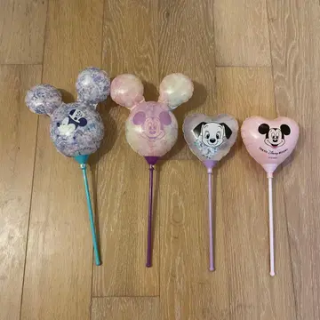 [ 디즈니 ] 미키 모양 하트 모양 벌룬 세트