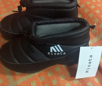 새상품 여성용 속기모 숏 부츠 신발 블랙 M 방한 방수 스키