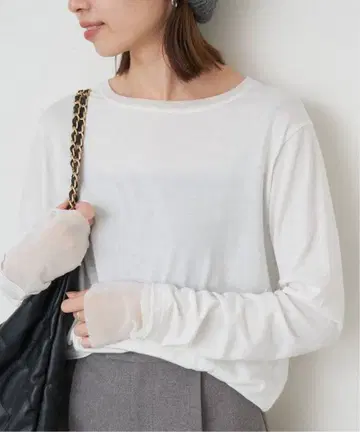 슬로브 이에나 레이어드 슬리브 롱 TEE 긴팔 티셔츠