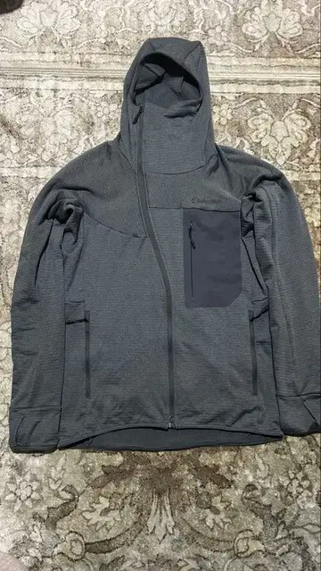 미사용 Teton Bros 그래핀 지퍼 후디 graphite M