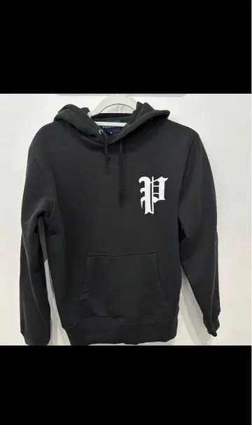 PHATRNK 블랙 후드티 프론트P 로고