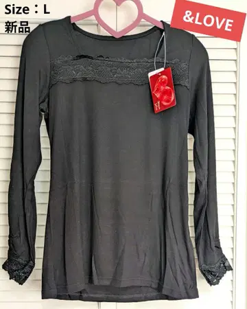 택 포함 새상품 &LOVE 앤드러브 스퀘어넥 풀오버