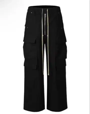 [ 즉시 구매 OK ] 나일론 블랙 카고 팬츠 Rick 스타일