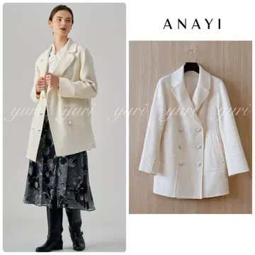 [ 761 ] 아나이 리버 피코트 아이보리 36 화이트