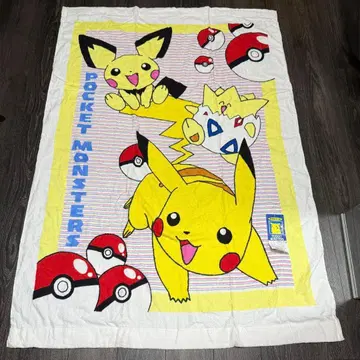 미사용 포켓몬 여름용 이불 피카츄 레트로 레어