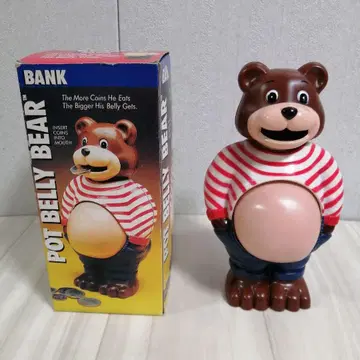 Pot Belly Bear 저금통 곰 저금통 빈티지 레트로