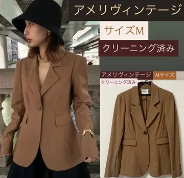 아메리빈티지 웨이스트 쉐이프 자켓 M 사이즈 브라운
