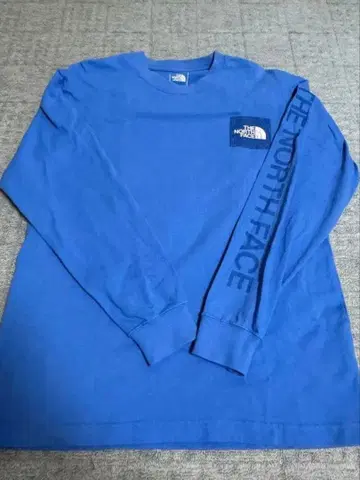 THE NORTH FACE 블루 긴팔 T셔츠