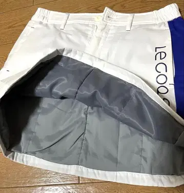 르꼬끄 스포르티브 골프 스커트 화이트/블루 M 사이즈