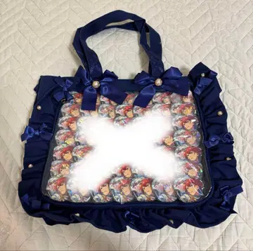 이타백 자카마트 A4 프릴 디자인 네이비