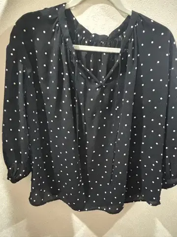 슬로브 이에나 도트 블라우스