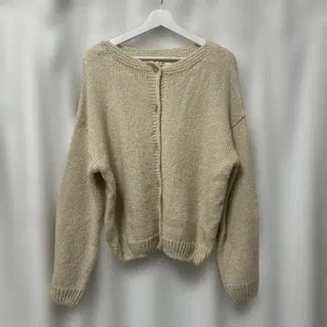 El mar 베이지 니트 가디건 긴팔