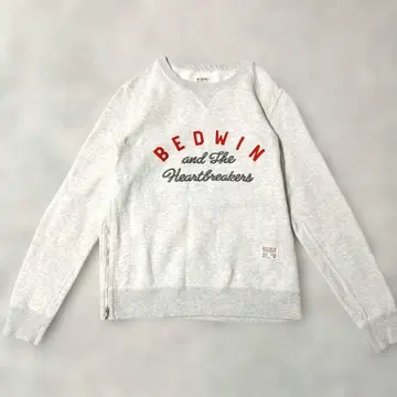 N ZERO BEDWIN 로고 맨투맨 사이드 지퍼 일본제 면 100%