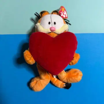 [택 포함 새상품] ty 가필드 하트 봉제 인형