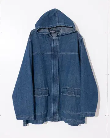 Denim hooded jacket