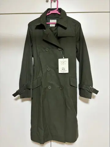 WORLD 올리브 그린 더블 브레스트 트렌치코트 M 사이즈