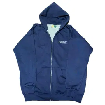 지퍼 후드티 안감 써멀 네이비