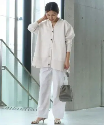 IENA 파인 코튼 스무스 가디건