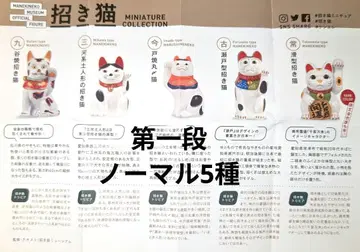 켄 엘리펀트 마네키네코 미니어처 피규어 컬렉션 노멀 5종 1탄