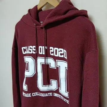 챔피언 2020 PCI 후드티 버건디 색상 L 사이즈