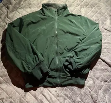 다크 그린 그레이 나일론 자켓 리버서블