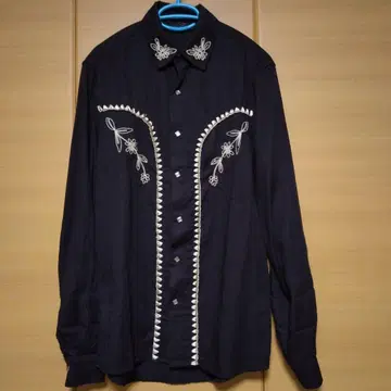 로카빌리 셔츠 자수 웨스턴 셔츠 ZARA