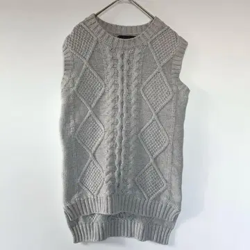 TODAYFUL 투데이풀 케이블 니트 베스트 / 코튼 100%