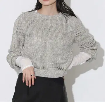 The rejoice 보트넥 글리터 니트