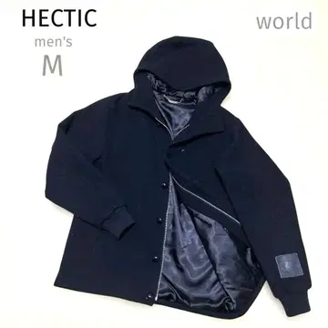 새상품급 헥틱 월드 남성용 M 후드 부착 블랙 자켓 레어