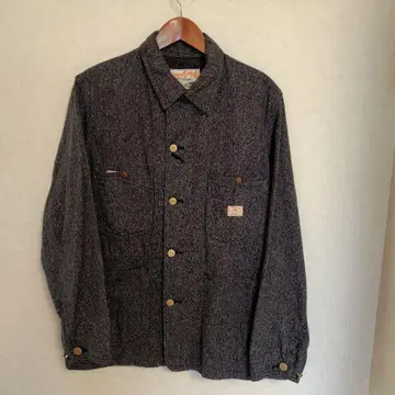 SUGAR CANE BLACK COVERT WORK COAT