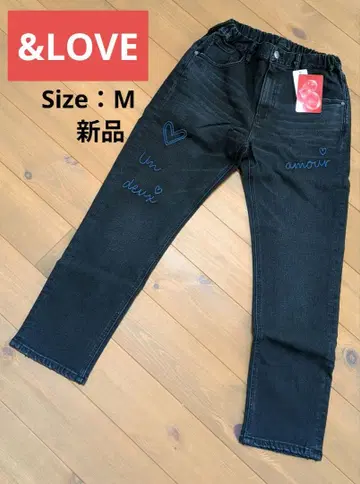 택 포함 새상품 &LOVE 아러브 청바지 데님 블랙