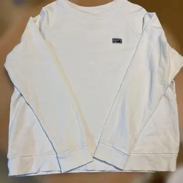 파타고니아 화이트 래글런 슬리브 트레이닝복