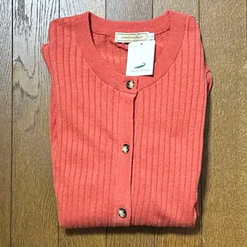 CROCODILE 크로커다일 얇은 소재 가디건 긴팔 XL 사이즈 오렌지